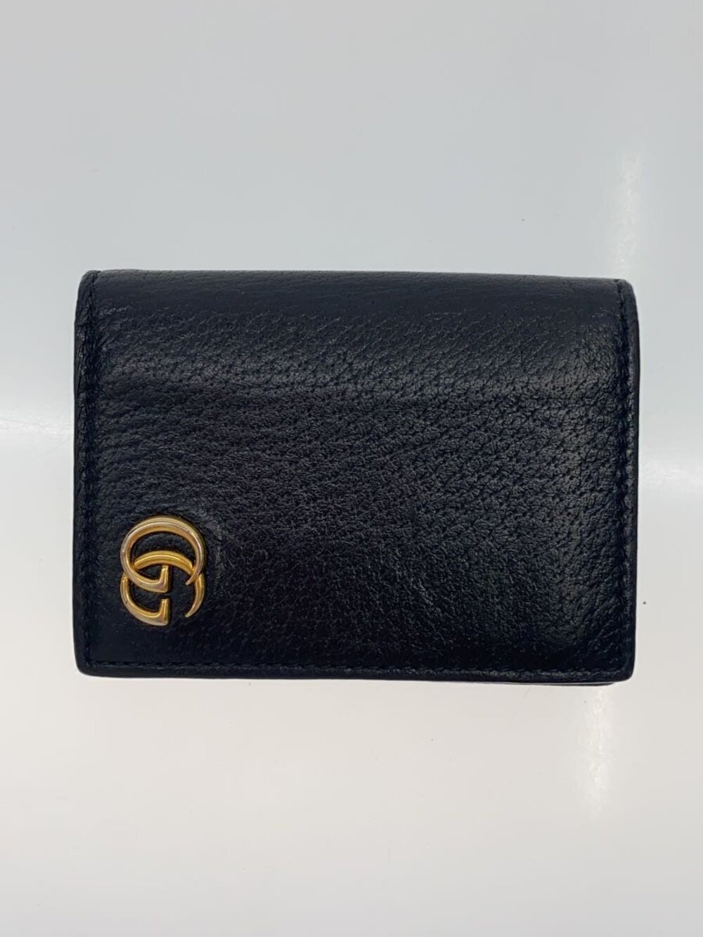 Gucci Card Case Wallet Leather Black